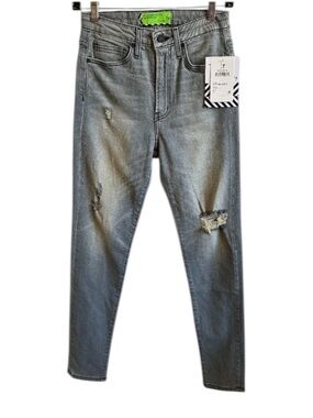 Free People | Sandrine Rose High Rise Distressed Skinny Jeans